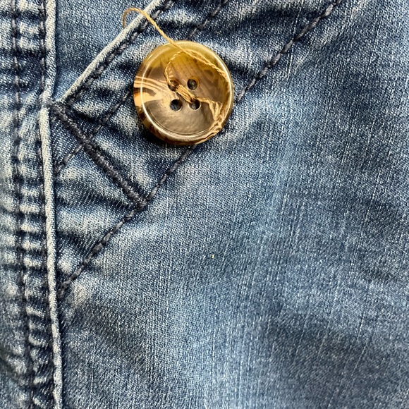 Sanctuary Tie Waist Cropped Denim Pants Blue Size Small - Picture 4 of 7